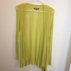 Neon yellow cardigan